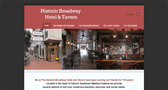 Desktop Screenshot of historicbroadwayhotel.com