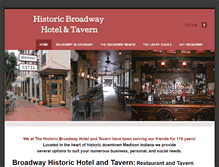 Tablet Screenshot of historicbroadwayhotel.com